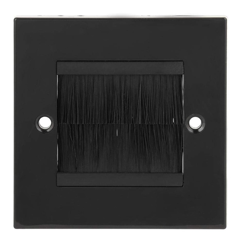 Wifehelper Wall Plate, Dust Prevention Brush Cable Wall Plate Port