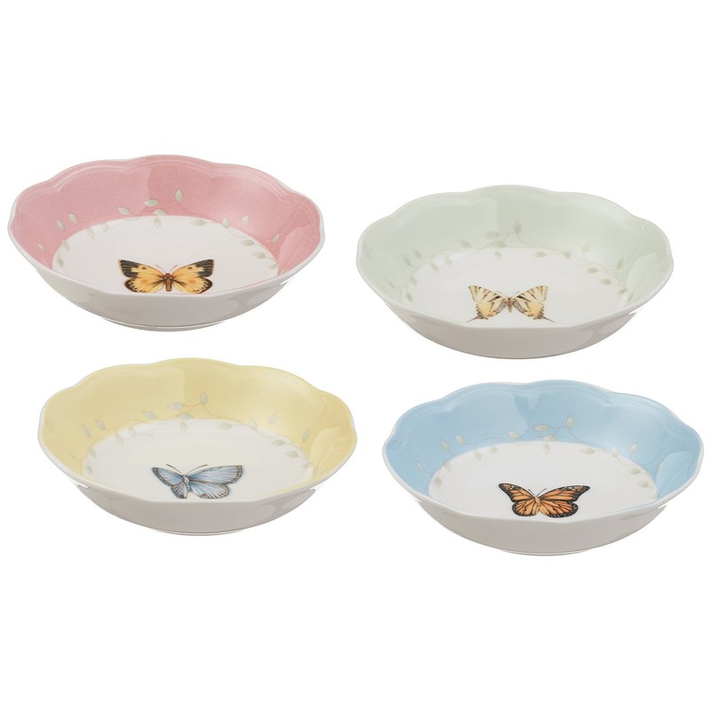 Lenox 806739 Butterfly Meadow 4-Piece Dessert Bowl Set