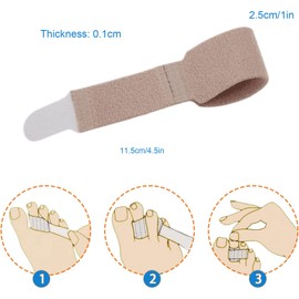8 Pieces Hammer Toe Bandage, Hammer Toe Correctors, Toe Splints, Toe Splint Bandage for Finger, Hammer Toe, Toe Corrector for Overlapping Toes, Crooked Toes, Broken Toes