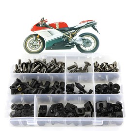 Xitomer Full Sets Fairing Bolts Kits, Fit for 848 1098 1198, Mounting Kits Washers/Nuts/Fastenings/Clips/Grommets (titanium)