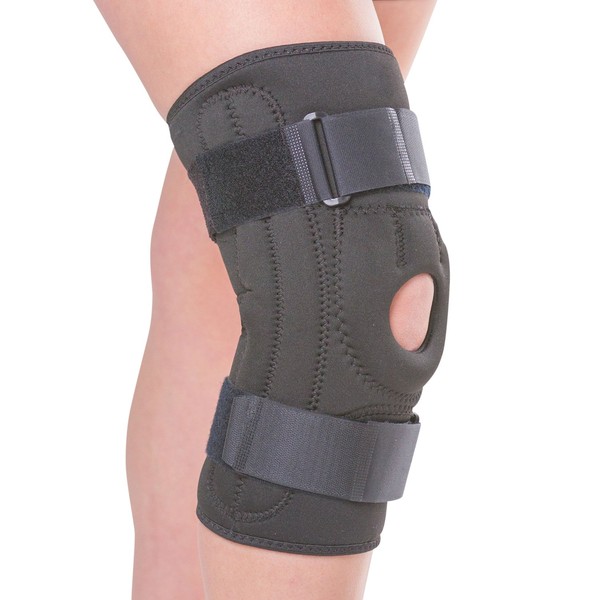 BraceAbility Patellofemoral Pain Knee Brace | Chondromalacia Treatment, Patellar Tendonitis Support to Stabilize Under Kneecap, Helps Pain from Patella Alta / Baja, Knock Knees & Bow Legs (Large)