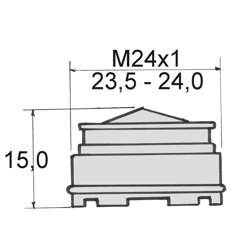 Cache Cascade STD; A M24x1 Aerator Mixing Nozzle Aerator Loose