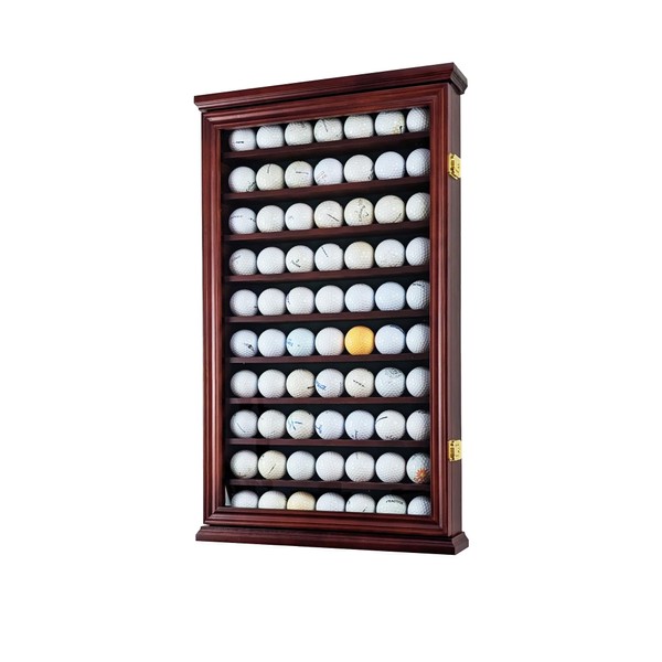 ARRAWIS 70 Golf Ball Display Case - Wall Mountable Cabinet