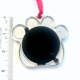 Fur Baby's 2022 Christmas Tree Ornament, New Doggie Keepsake, Dog Mother Photo Holiday Decoration, 1st Present Gift for New Pet Owner Mom boyfriend Girlfriend Red Silver Frame, Home Decor for Animal Lover, Fur Babies, Cat Rabbit Ferret Hedgehog Chinchill