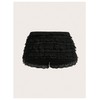 BEAUDRM Women's Y2K Ruffle Lace Shorts Lolita Bloomers Layered Low