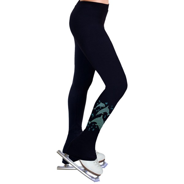 NY2 SPORTSWEAR Figure Skating Practice Pants with Rhinestones R160 (Child