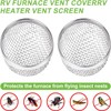 2PCS RV Furnace Vent Screen with Premium Stainless Steel, RV