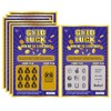 WINGKIND Gold Luck - Boletos falsos de lotería para rascar,