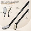 Cepillo Pies Mango Largo Ducha Extensible Lima Doble Cara Limpiador