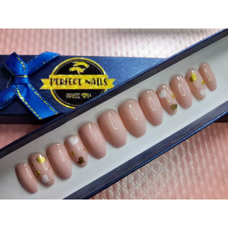 Perfect Nails Press On Hermosas Uñas Postizas Press On Medianas