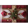 DII Holiday Dining Table Linen Collection Tartan Holly Check, Cotton,