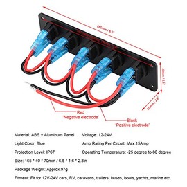 Rocker switch panel.