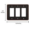 Rope Edge Decorative Wall Plate Switch Plate Outlet Cover (Triple