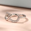 Jeulia Sterling Silver Infinity Engagement Ring for Women Wrap Ring