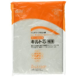 Vilene KN-5120P Quilt Core for Sewing Machine Quilts, Ultra Thin, 35.4 x 39.4 inches (90 x 100 cm), White