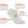 Gigando | Edge Bamboo Trainer Socks In Black With Coloured