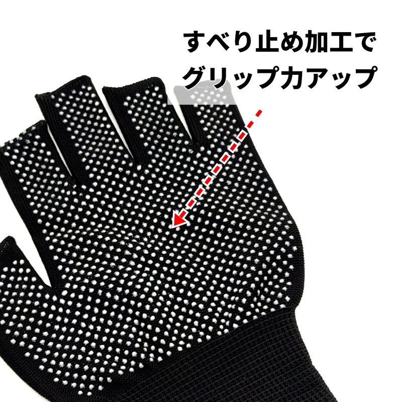 TUISKU 5-Finger Work Gloves, Anti-Slip, Set of 12, Work Gloves,