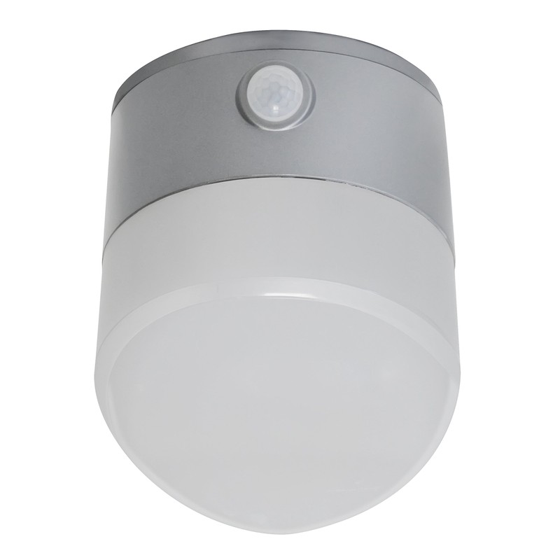 Luceco LED-Solar-Wandlampe mit PIR- Bewegungsmelder Grau 200lm