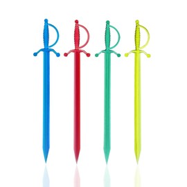 Cocktail Picks Sword 9cm (3 ½ “) - Box of 1000 Pcs - Sleek, Stylish Garnish for Cocktails, Toothpicks for Appetizers & Drinks, Versatile Fancy Skewers & Food Pick for Parties, Charcuterie