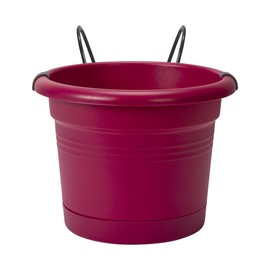 elho Green Basics Potholder Allin1 Metal Flower Pot, Cherry