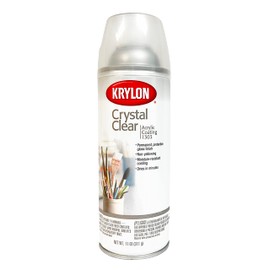 Krylon® Crystal Clear 11oz. Aerosol Spray - Permanent Gloss Surface Protection (Pkg/4)