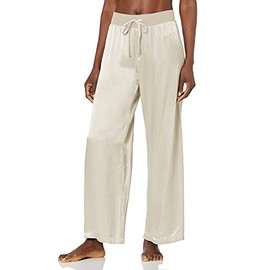 PJ Harlow Women's Jolie Satin Pant, Egg Nog, Medium