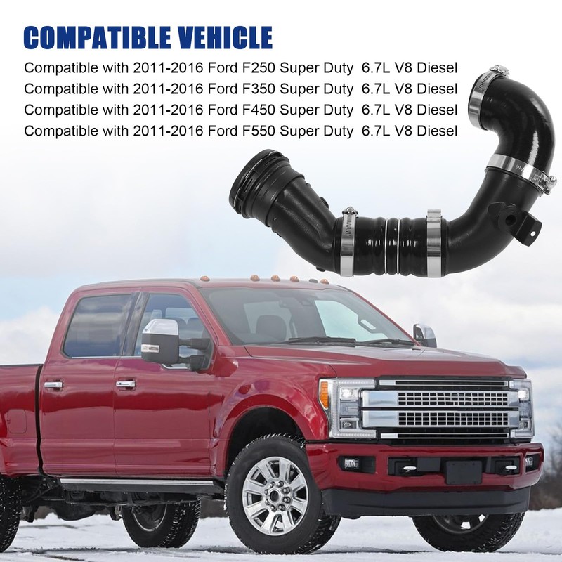 Cold Side Intercooler Pipe Compatible with Ford F250 F350 F450
