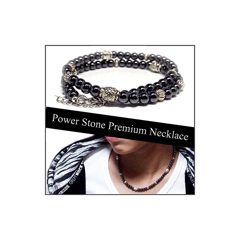 【SION】天然石 ネックレス パワーストーン プレミアム ネックレス ヘマタイト