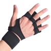 Weight Lifting Gloves Polyester Fiber Hook and Loop High Density