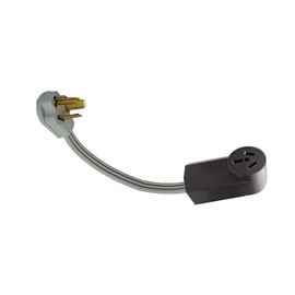 10-30P Male 3-Pin Plug To 10-50R Female 3-Prong Receptacle Socket Outlet, Dryer Stove Range Oven Electrical Power Cord Adapter/Convert. FX972-362