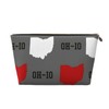 DITXIT Ohio State Gray Cosmetic Bag Travel Makeup Bag Organizer