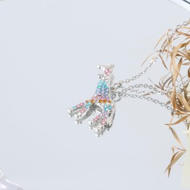 AHAETH Giraffe Gifts for Women Adults Girrafe Mom Lovers Birthday Girrafee Themed Jewelry Giraffe Necklace