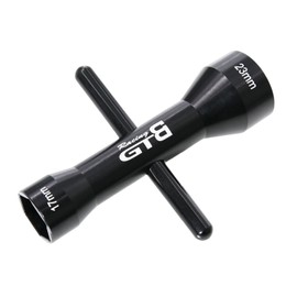 Minxid CNC Aluminum 17mm / 23mm RC Car Wheel hub Hex Screwdriver Wrench Spanner Prop Hexagon Socket Repair Multi-Tool (Black)