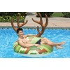 Poolmaster Camo Inflatable Swimming Pool Party Float (48 Inch), Green,