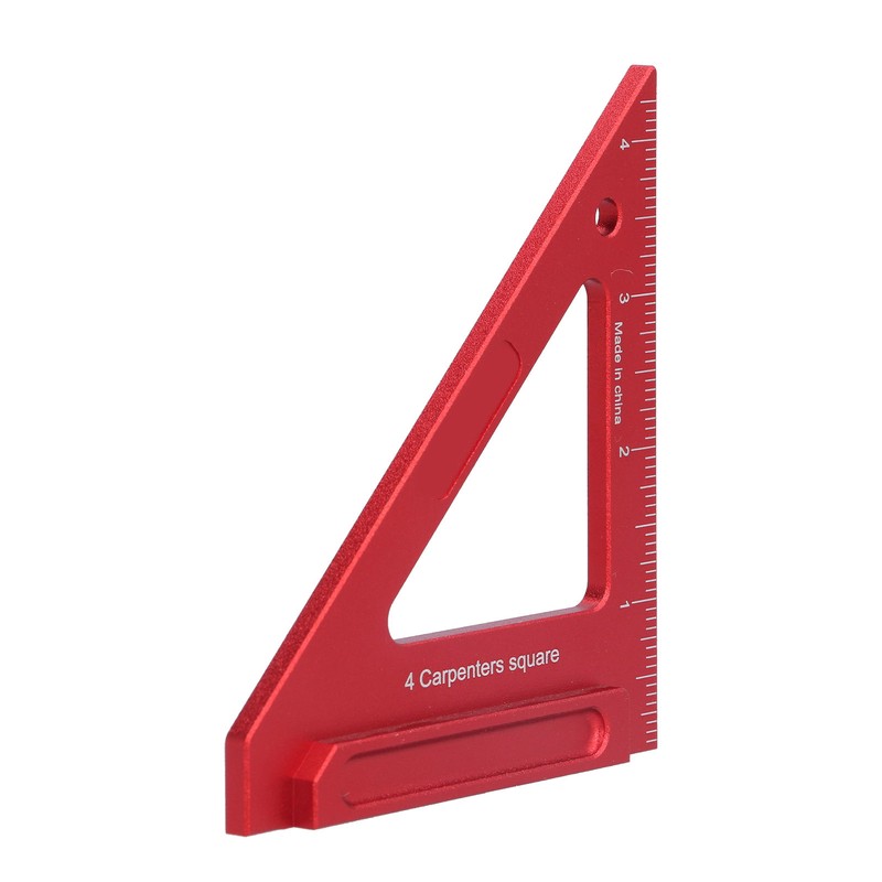 Woodworking Triangle Ruler Aluminium Alloy British System Measuring Tool for