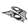 2pcs Front Bumper Fog Light Grille 5K0853665 Black Mesh Replacement