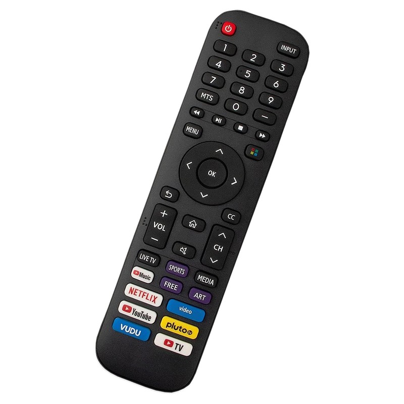 UBay Reemplazo para Hisense-TV-Remote, En2B30H Remote Compatible con Todos Los