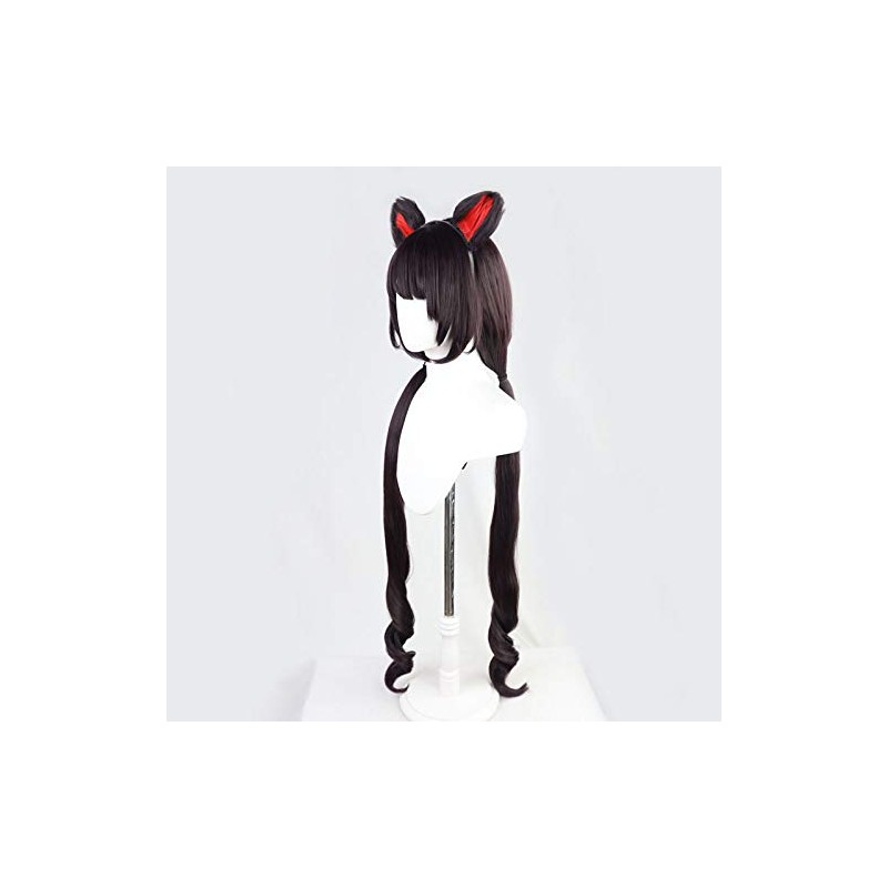Sweeteasy Virtual YouTuber VTuber Inuyoko Cosplay Wig with Ears, Heat
