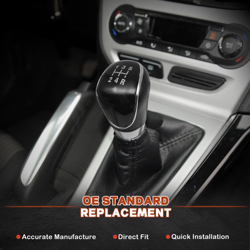 nuoozy 5 Speed Manual Transmission Gear Shift Knob Cover Compatible