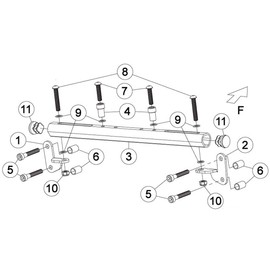 HRuizq Motorcycle GPS Navigation Bracket Motorcycle GPS Stand Extension Rack Decoration Rack Mount Mounting Bracket with Yamaha TMAX 560 2022-2023-2024 (Black)