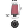 K&N High-Flow Original Lifetime Universal Clamp-On Air Filter: Performance, Premium,