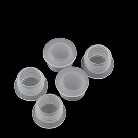 UUYYEO 40 Pcs 3/4 Inch 1/2 Inch Salt and Pepper Shaker Stoppers Clear Plastic Salt Shaker Plug Replacement Stopper End Cap for Pots Bottles Pipes