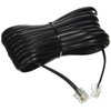 25' FT FOOT BLACK PHONE TELEPHONE EXTENSION CORD CABLE LINE