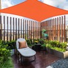 Yescom 1 Pack 12'x12' Square Sun Shade Sail Bright Orange