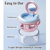 MURRI&MURRDI Denture Bath Box for Travel, 2 in 1 Retainer