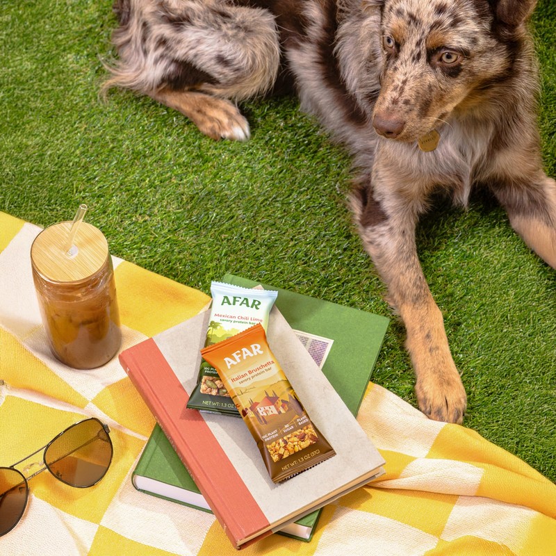 Afar Savory Protein Bars – Low Sugar, High Protein –