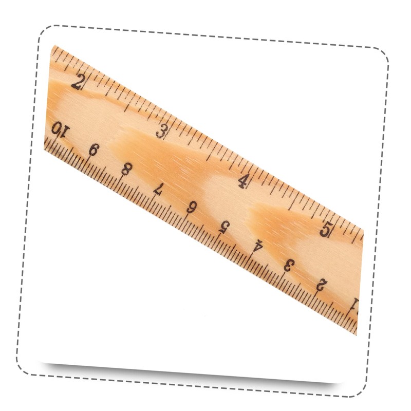 BESPORTBLE 20pcs Wooden Straight Edges Rulers for Boy Girl Durable