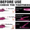 Elegant Violet Red Premium Adjustable Stainless Steel Artificial Acrylic Fake
