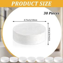 30 Pcs Replacement Pads for Automatic & Mechanical Leak Detectors in Under Sink Reverse Osmosis Water Filtration Systems,Replacement Pads