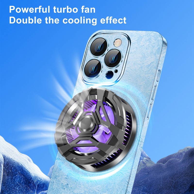 Mobile Phone Cooler Multifunctional Magnetic Semiconductor 3 Levels Adjustable 5500rpm